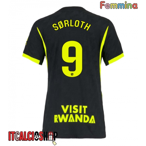 Atletico Madrid Alexander Sorloth #9 Seconda Maglia Femmina 2026-27 Manica Corta